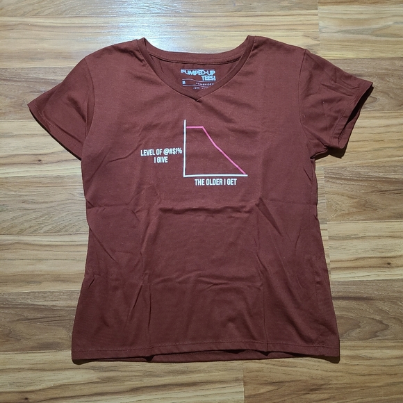 Penahoppe Rust-Colored Pumped-Up Tees! - Picture 1 of 3